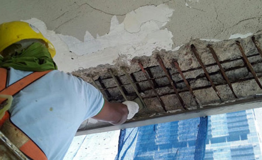 Spalling Concrete Ceiling Repair