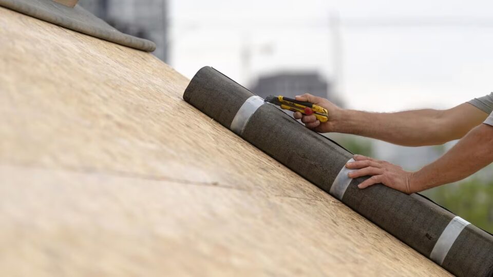 Install Roll Roofing